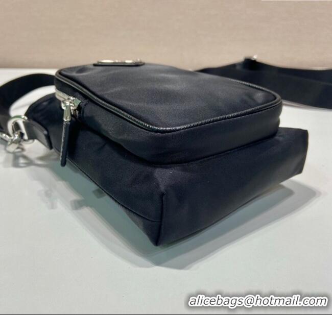 Famous Brand Prada Re-Nylon Smartphone Case 2ZH155 Black 2025