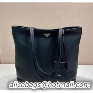 Reasonable Price Prada Mens Leather tote bag 2VG130 Black 2025