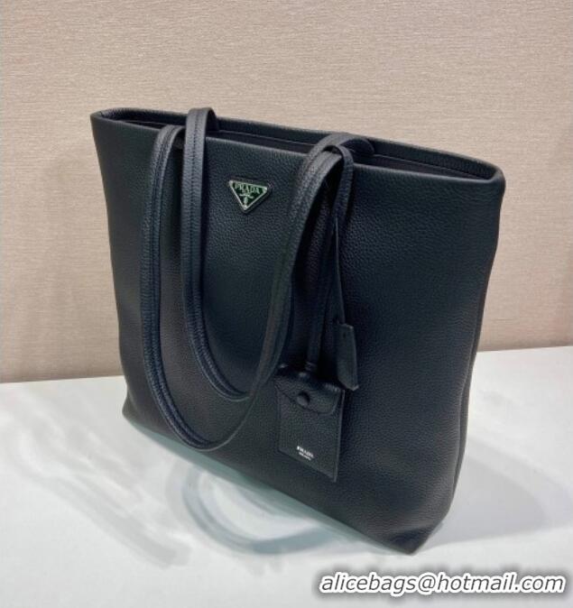 Reasonable Price Prada Mens Leather tote bag 2VG130 Black 2025