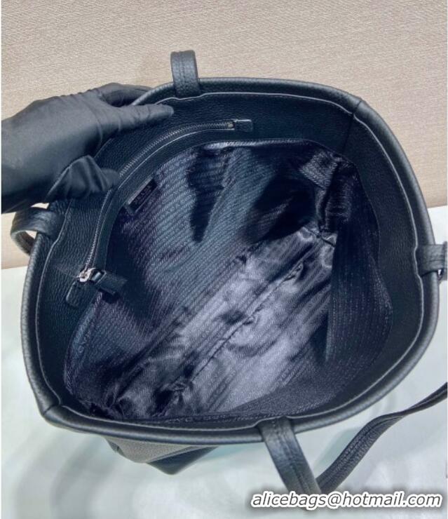 Reasonable Price Prada Mens Leather tote bag 2VG130 Black 2025