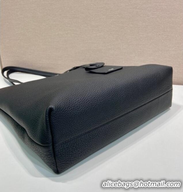Reasonable Price Prada Mens Leather tote bag 2VG130 Black 2025