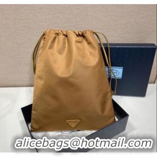 Top Grade Prada Re-Nylon pouch 1NK001 Brandy Brown 2025