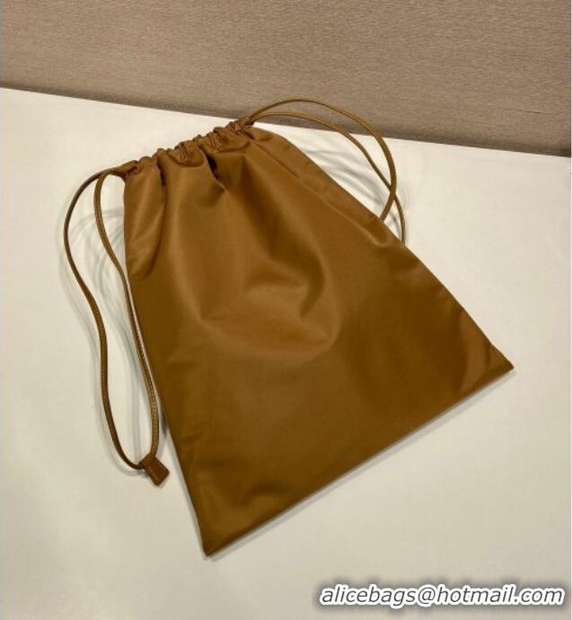 Top Grade Prada Re-Nylon pouch 1NK001 Brandy Brown 2025