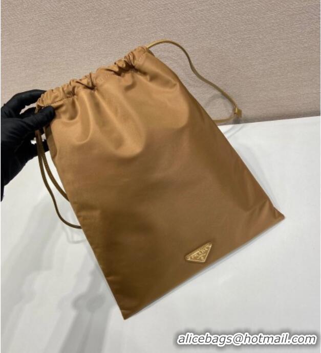 Top Grade Prada Re-Nylon pouch 1NK001 Brandy Brown 2025