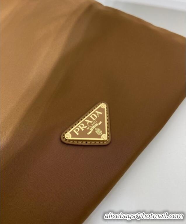 Top Grade Prada Re-Nylon pouch 1NK001 Brandy Brown 2025