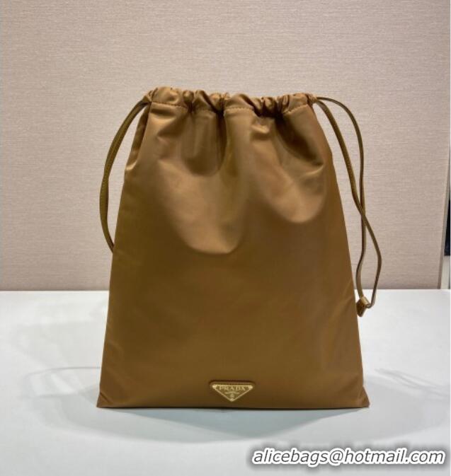 Top Grade Prada Re-Nylon pouch 1NK001 Brandy Brown 2025
