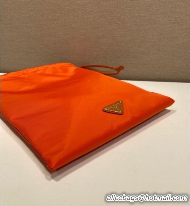 Luxury Discount Prada Re-Nylon pouch 1NK001 Orange 2025