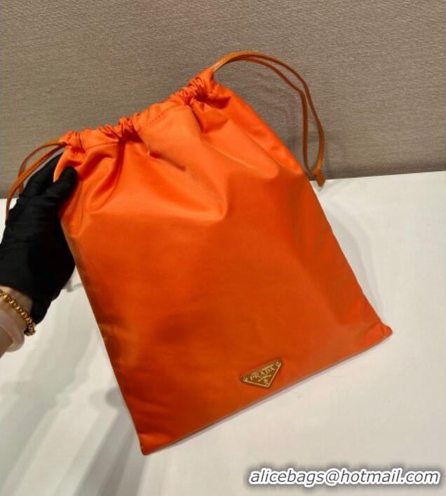 Luxury Discount Prada Re-Nylon pouch 1NK001 Orange 2025