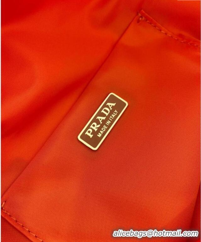 Luxury Discount Prada Re-Nylon pouch 1NK001 Orange 2025