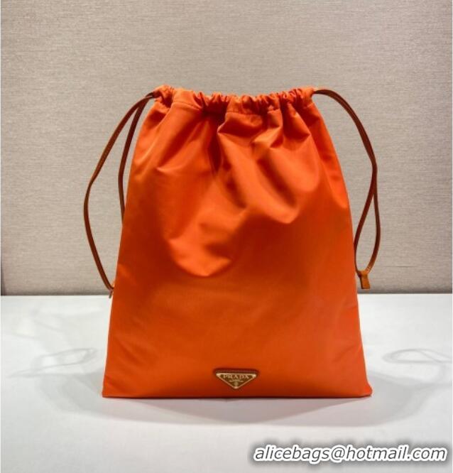 Luxury Discount Prada Re-Nylon pouch 1NK001 Orange 2025