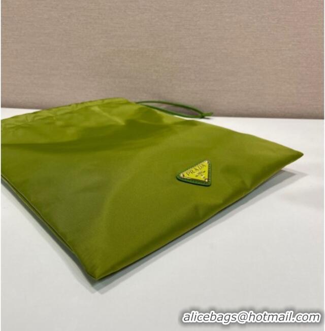 Well Crafted Prada Re-Nylon Pouch 1NK001 Ivy Green 2025
