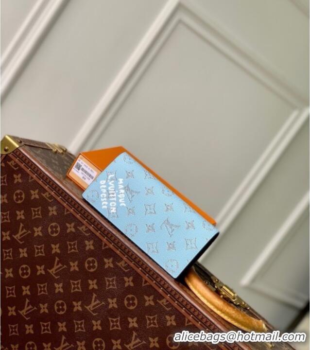 Low Cost Louis Vuitton Brazza Wallet in Monogram Heritage Canvas M12656 Blue 2025