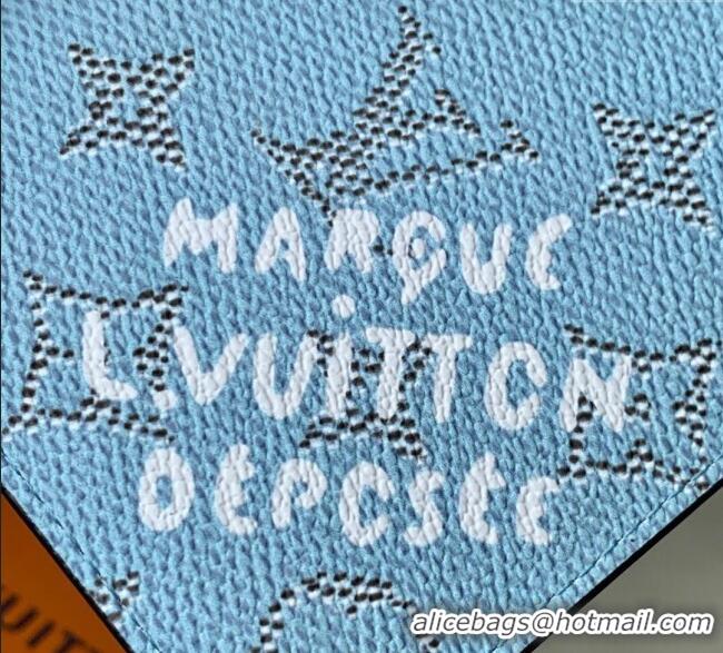Low Cost Louis Vuitton Brazza Wallet in Monogram Heritage Canvas M12656 Blue 2025