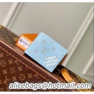 Good Product Louis Vuitton Multiple Wallet in Monogram Heritage Canvas M14691 Blue 2025