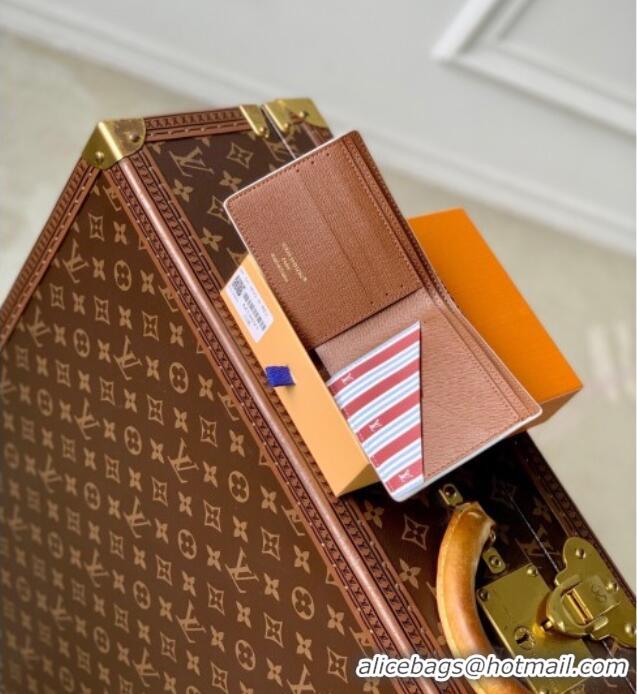 Luxury Discount Louis Vuitton Multiple Wallet in Monogram Heritage Canvas M14691 Off-White 2025