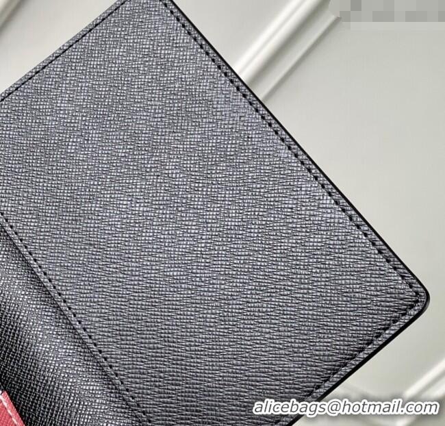 Grade Design Louis Vuitton Slim Card Holder Wallet in Monogram Heritage Canvas M14817 Blue 2025