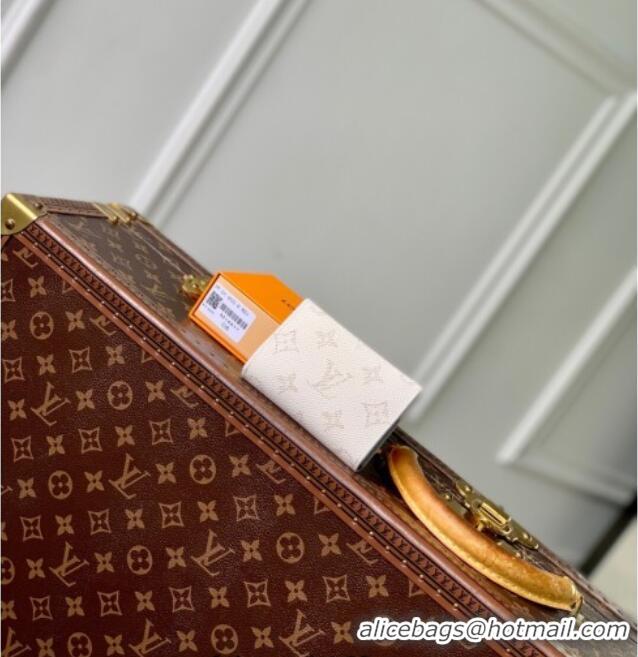 Big Discount Louis Vuitton Slim Card Holder Wallet in Monogram Heritage Canvas M14817 Off-White 2025