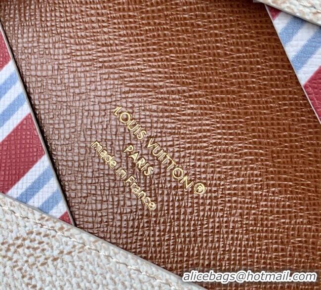 Big Discount Louis Vuitton Slim Card Holder Wallet in Monogram Heritage Canvas M14817 Off-White 2025