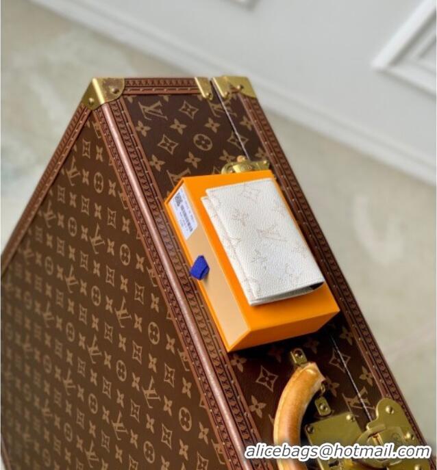 Big Discount Louis Vuitton Slim Card Holder Wallet in Monogram Heritage Canvas M14817 Off-White 2025