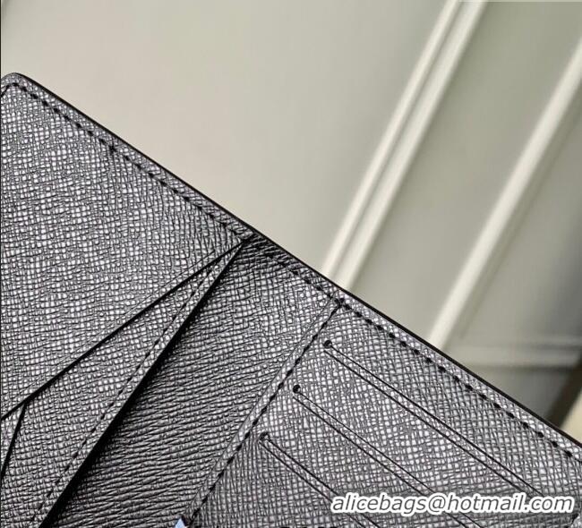 Pretty Style Louis Vuitton Pocket Organizer Wallet in Monogram Heritage Canvas M14688 Blue 2025