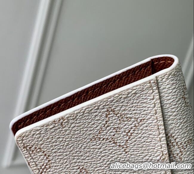 Super Quality Louis Vuitton Pocket Organizer Wallet in Monogram Heritage Canvas M14689 Off-White 2025