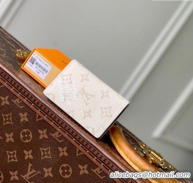 Super Quality Louis Vuitton Pocket Organizer Wallet in Monogram Heritage Canvas M14689 Off-White 2025