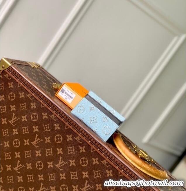 Trendy Design Louis Vuitton Double Card Holder Wallet in Monogram Heritage Canvas M14766 Blue 2025