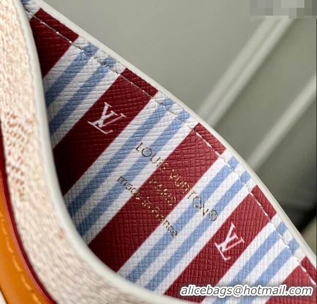 Best Price Louis Vuitton Double Card Holder Wallet in Monogram Heritage Canvas M14766 Off-White 2025