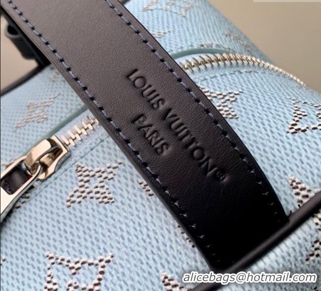 Well Crafted Louis Vuitton Mens Locker Dopp Kit Cluch in Monogram Heritage Canvas M14839 Blue 2025