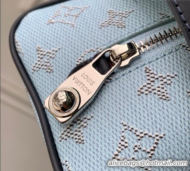 Well Crafted Louis Vuitton Mens Locker Dopp Kit Cluch in Monogram Heritage Canvas M14839 Blue 2025