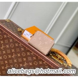 Modern Design Louis Vuitton Zippy Coin Purse Wallet in Beige Monogram Empreinte Calf Leather M60574 2025