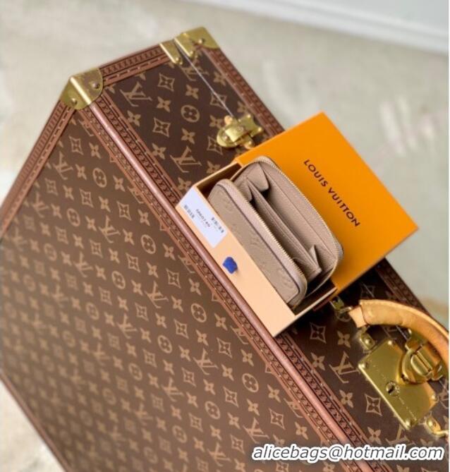Modern Design Louis Vuitton Zippy Coin Purse Wallet in Beige Monogram Empreinte Calf Leather M60574 2025