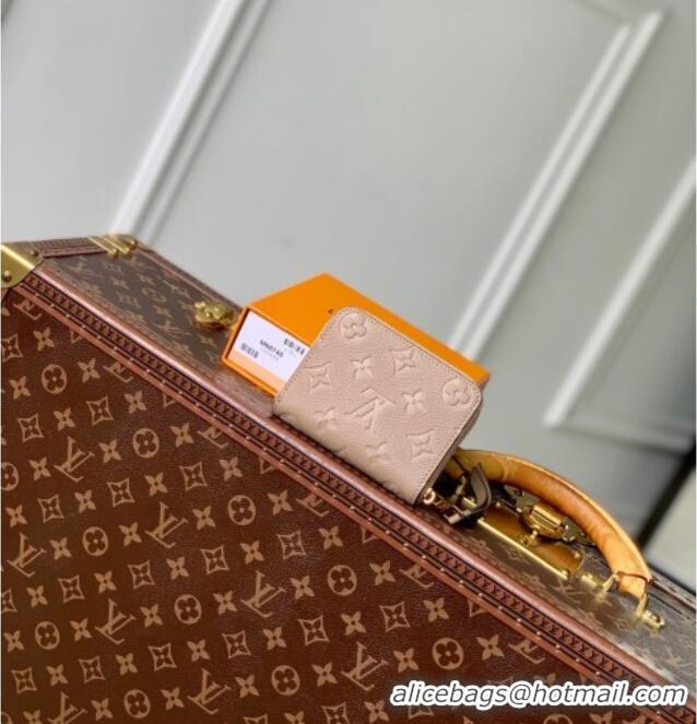 Modern Design Louis Vuitton Zippy Coin Purse Wallet in Beige Monogram Empreinte Calf Leather M60574 2025