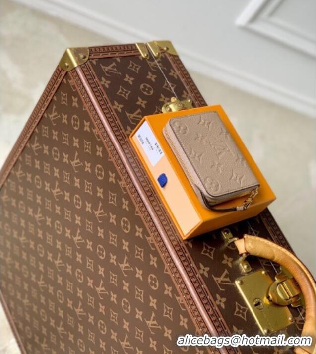 Modern Design Louis Vuitton Zippy Coin Purse Wallet in Beige Monogram Empreinte Calf Leather M60574 2025