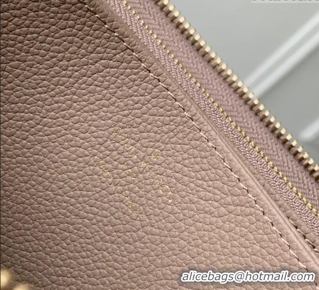 Well Crafted Louis Vuitton Zippy Wallet in Monogram Empreinte Leather M69034 Beige 2025