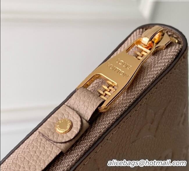 Well Crafted Louis Vuitton Zippy Wallet in Monogram Empreinte Leather M69034 Beige 2025