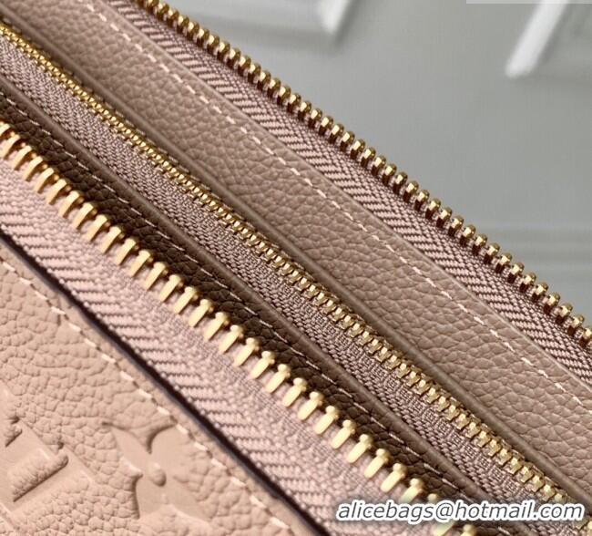 Well Crafted Louis Vuitton Zippy Wallet in Monogram Empreinte Leather M69034 Beige 2025