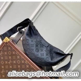 Top Grade Louis Vuitton Mens Hamac Bag PM in Monogram Shadow Leather M12510 Black 2025
