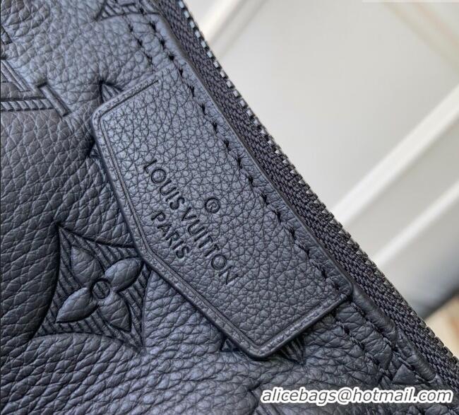 Top Grade Louis Vuitton Mens Hamac Bag PM in Monogram Shadow Leather M12510 Black 2025