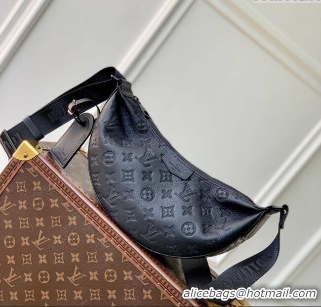 Top Grade Louis Vuitton Mens Hamac Bag PM in Monogram Shadow Leather M12510 Black 2025