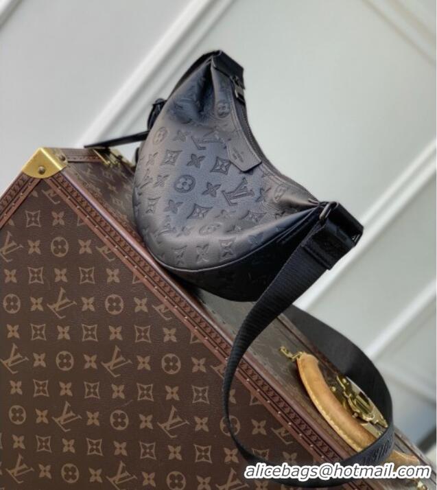 Top Grade Louis Vuitton Mens Hamac Bag PM in Monogram Shadow Leather M12510 Black 2025