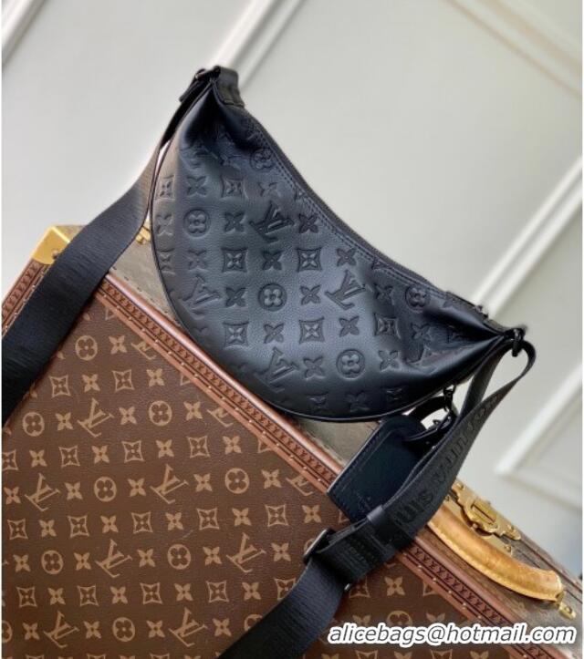 Top Grade Louis Vuitton Mens Hamac Bag PM in Monogram Shadow Leather M12510 Black 2025