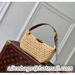 Traditional Specials Louis Vuitton Hills Pochette Mini Bag Raffia Straw M14304 2025