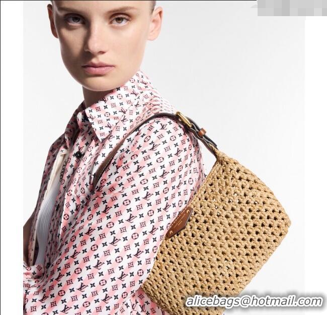 Traditional Specials Louis Vuitton Hills Pochette Mini Bag Raffia Straw M14304 2025