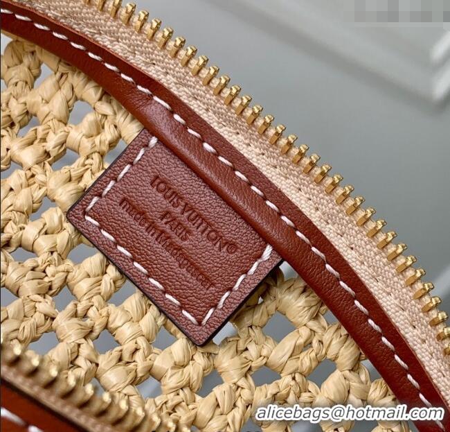 Traditional Specials Louis Vuitton Hills Pochette Mini Bag Raffia Straw M14304 2025