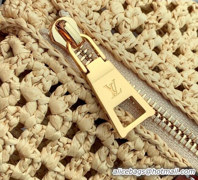 Traditional Specials Louis Vuitton Hills Pochette Mini Bag Raffia Straw M14304 2025