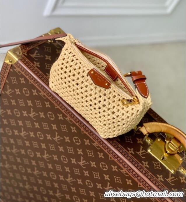 Traditional Specials Louis Vuitton Hills Pochette Mini Bag Raffia Straw M14304 2025