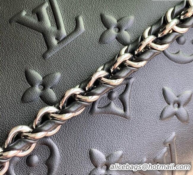 Low Cost Louis Vuitton Speedy Trunk 20 bag in Black Monogram Leather M14575 2025
