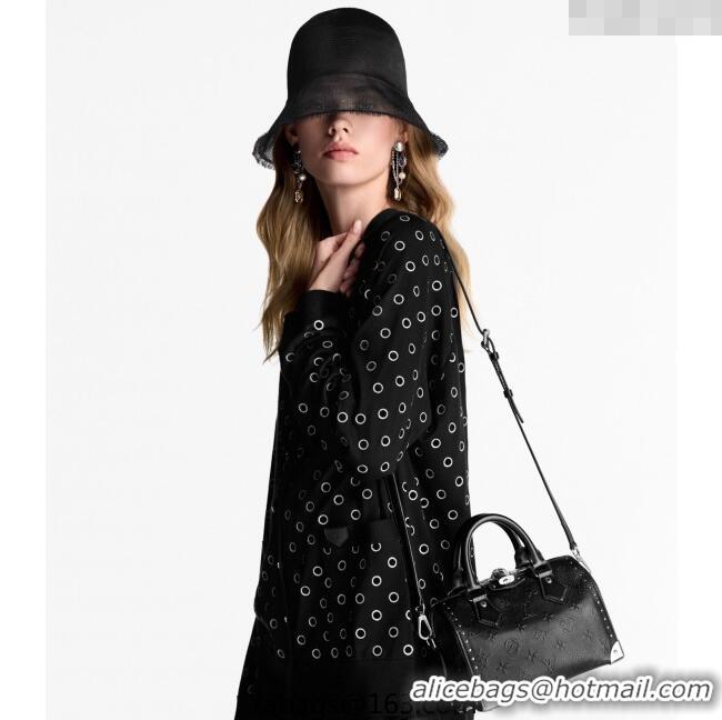 Low Cost Louis Vuitton Speedy Trunk 20 bag in Black Monogram Leather M14575 2025