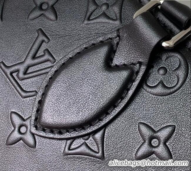 Luxury Cheap Louis Vuitton OnTheGo Tote Bag in Monogram Leather M14576 Black 2025